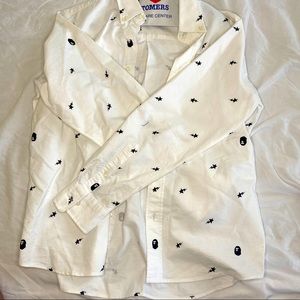 BAPE | Men’s bape logo ALL OVER long sleeve shirt